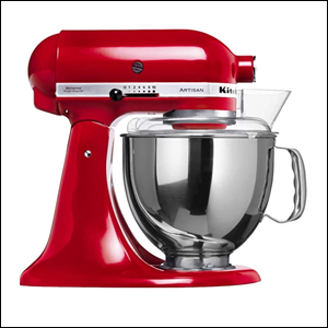 2.-Batedeira-Stand-Mixer-Artisan,-Vermelha,-110V,-KitchenAid Batedeira Stand Mixer Artisan, Vermelha, 110V, KitchenAid
