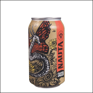 Imagem de uma lata de cerveja Saison da Nauta.