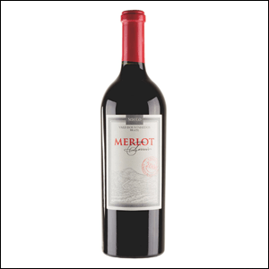 Vinho-Miolo-Merlot-Terroir A imagem mostra uma garrafa de 750 ml do vinho Miolo Merlot Terroir com rótulo branco e letras vermelhas, num fundo branco
