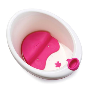 balde-baby Banheira Pink Bubbles Safety