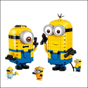 Minions e seu Covil Construídos com Peças Lego