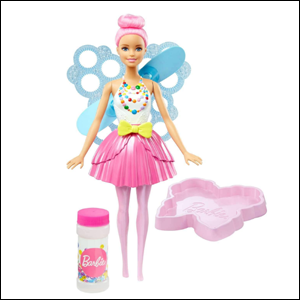 Boneca Barbie Fada Dreamtopia Bolhas Mágicas, rosa.