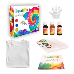Kit de pintura tie dye com camiseta EuQFiz.