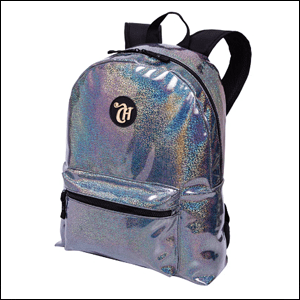 Mochila Capricho Holográfica Prata Sestini.