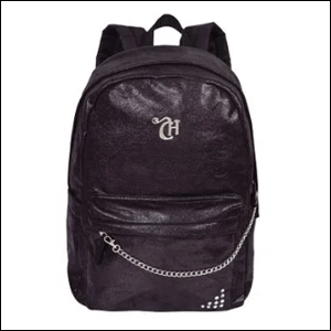 Mochila Capricho Rock na cor preta, Sestini.