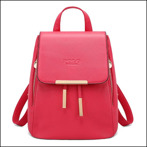 Mochila Couro Alto Padrão rosa Submarino.