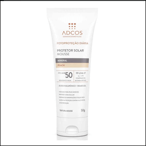 Protetor-solar-Adcos-Mousse-Mineral-FPS-50 Protetor solar Adcos Mousse Mineral FPS 50.