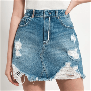 Saia-Cintura-Alta-Jeans-Renner Saia Cintura Alta Jeans, Renner