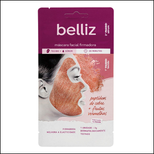Máscara-Facial-Firmadora-Com-Cobre-Belliz Máscara facial firmadora com cobre Belliz.