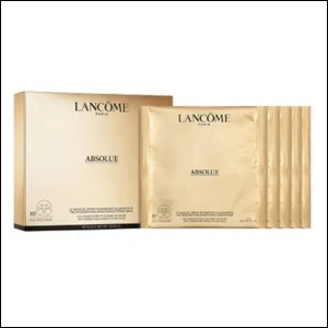 Máscara Facial Lancôme Absolue Golden Cream, em embalagem dourada.