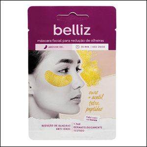 Máscara-Facial-Para-Olheiras-Com-Ouro-Belliz Máscara facial para olheiras com ouro Belliz.