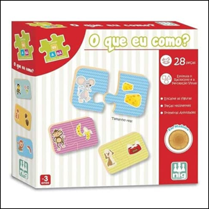 Quebra-Cabeça O Que Eu Como? - Nig, Mateliz.