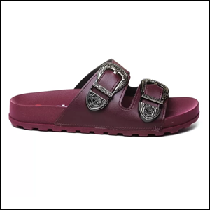 Slide Moleca Birken Fivelas Feminino - Vinho.
