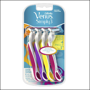 Aparelho-de-Depilação-Gillette-Venus-Simply-3 Aparelho de Depilação Gillette Venus Simply 3.