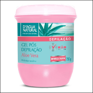Gel-Pós-Depilação-D’agua-Natural Gel Pós-Depilação, D'agua Natural.