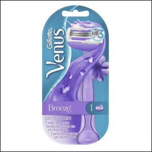 Gillette-Venus-Breeze-Aparelho-de-Barbear-Recarregável Gillette Venus Breeze Aparelho de Barbear Recarregável.