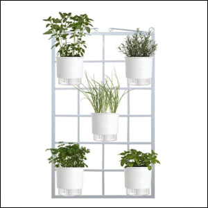 Kit-Horta-Vertical-5-Vasos-Plantei Kit Horta Vertical 5 Vasos, Plantei.