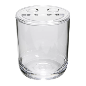 Porta-Escova-Glassy-Home-Style Porta-Escova Glassy - Home Style.