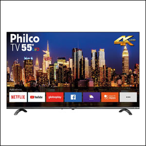 Smart TV LED 55" UHD 4K Philco PTV55Q20SNBL