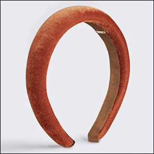 Tiara-Laranja-Veludo-Amazon Tiara Laranja Veludo, Amazon