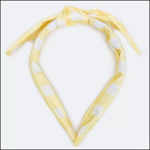 Tiara-Larga-Com-Laço-Em-Tecido-Xadrez-Amarelo-Renner Tiara Larga Com Laço Em Tecido Xadrez Amarelo, Renner