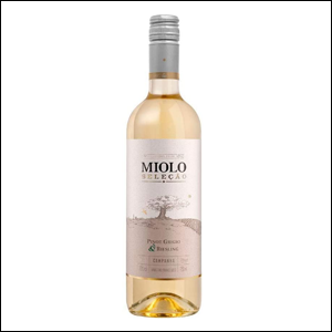 Vinho Branco Seco Pinot Grigio/Riesling Seleção Miolo.