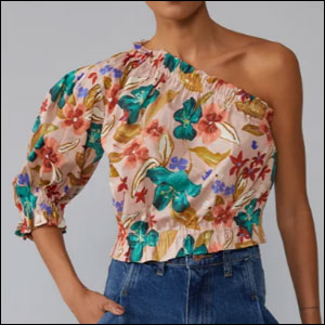 Blusa-Um-Ombro-Só-Manga-Bufante-Amaro Blusa Um Ombro Só Manga Bufante Amaro