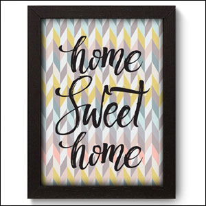 Quadro Decorativo - Home Sweet Home Allodi