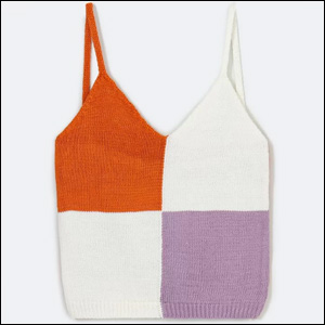 Blusa-Regata-em-Tricô-com-Blocos-de-Cor-Renner Blusa Regata em Tricô com Blocos de Cor, Renner