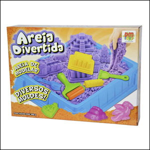 Massinha Areia Divertida Castelo Dm Toys