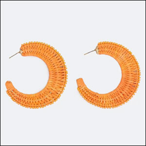 Brinco-argola-rafia