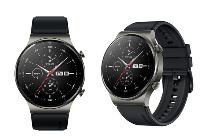 Dois relógios smartwatches Huawey GT2 Pro